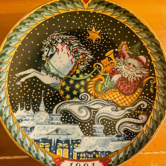 Complete Set of 6 Bing & Grondahl Santa Claus Christmas Plates (1989-1994) - Picture 5 of 9